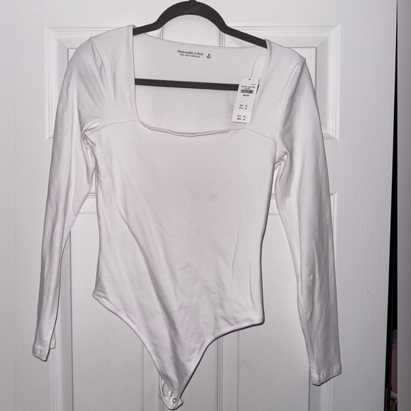 Abercrombie & Fitch Tops - Abercrombie & Fitch Long Sleeve Seamless Fabric Squareneck Bodysuit